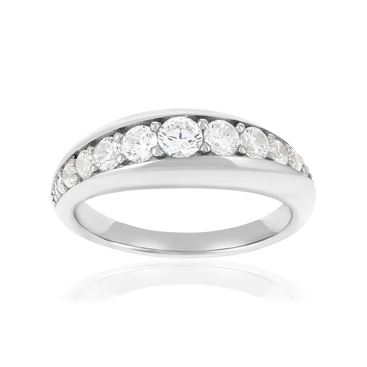 Bague argent 925 et zirconias