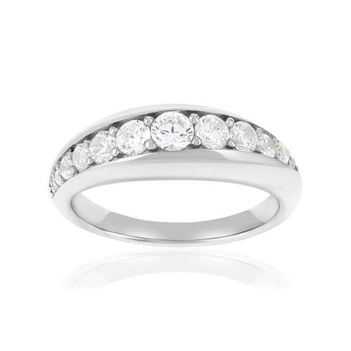 Bague argent 925 et zirconias