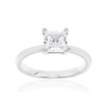 Ring van 925 zilver en zirkonia - aanzicht 1