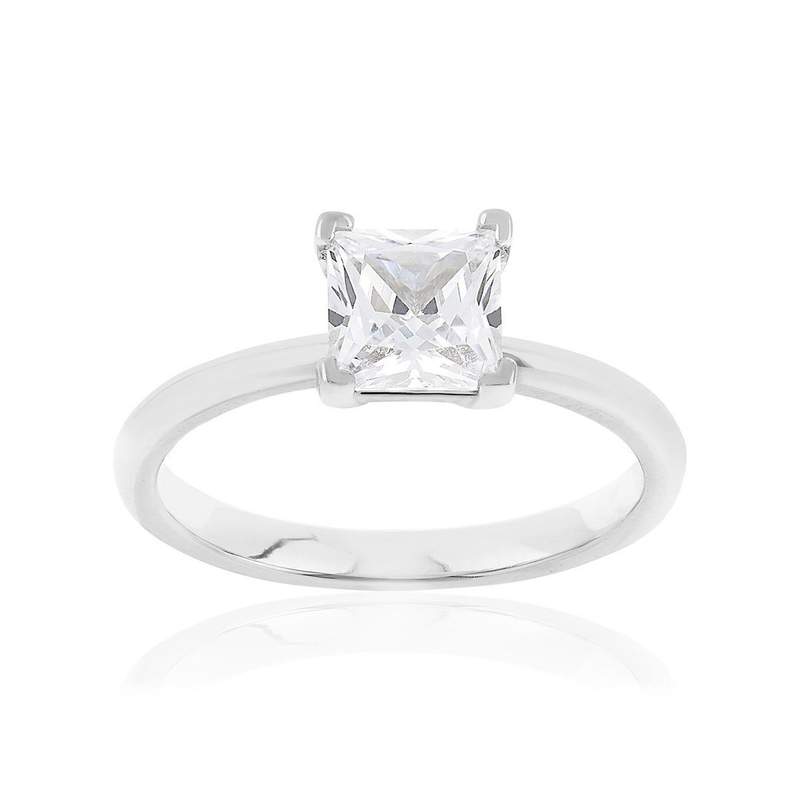 Bague argent 925 et zirconia - vue 1