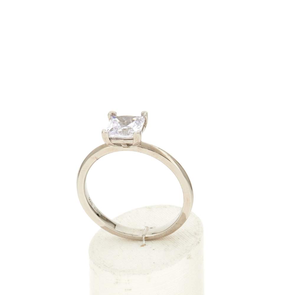 Bague argent 925 et zirconia - vue 2