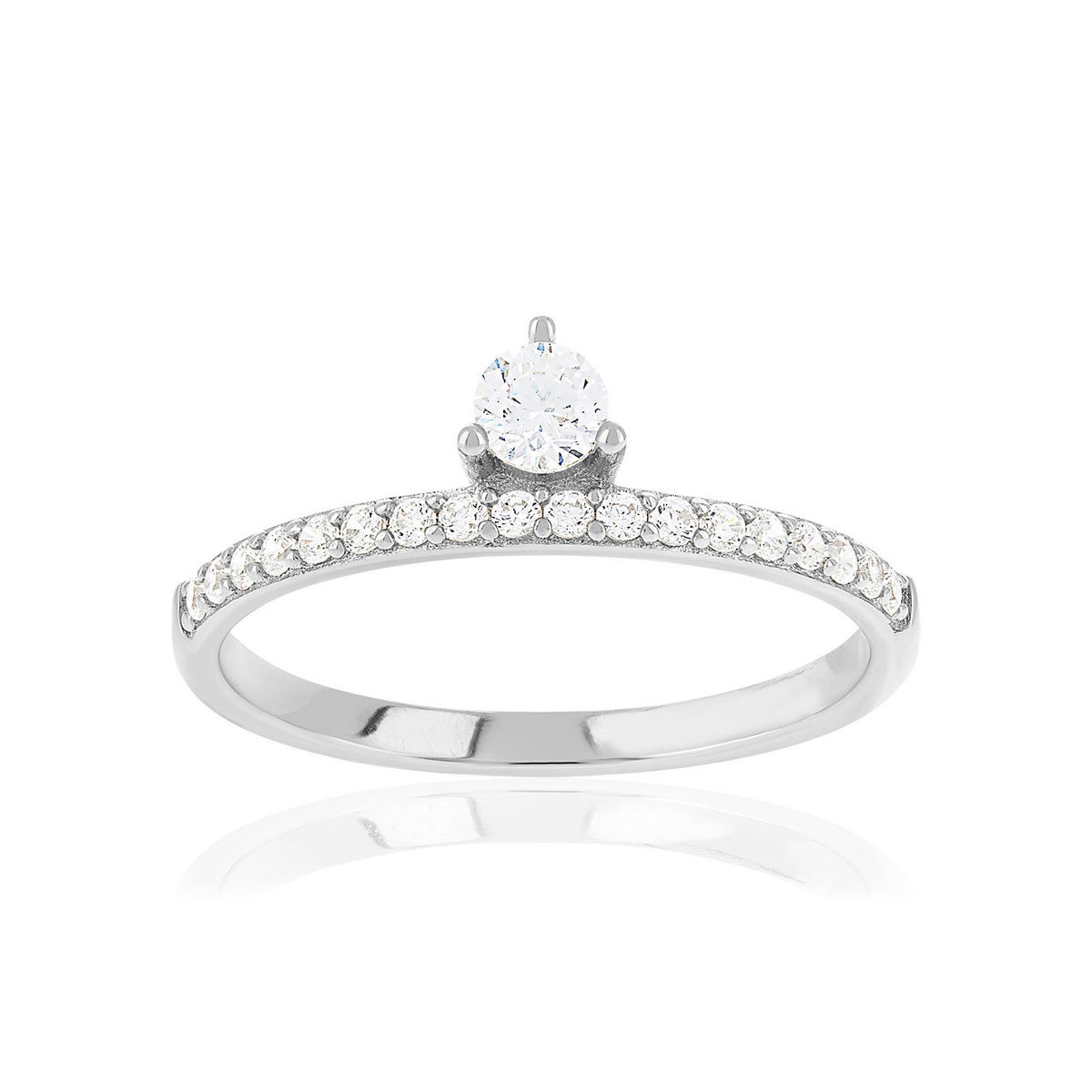 Bague argent 925 et zirconias