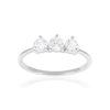 Bague argent 925 et zirconias - vue V1