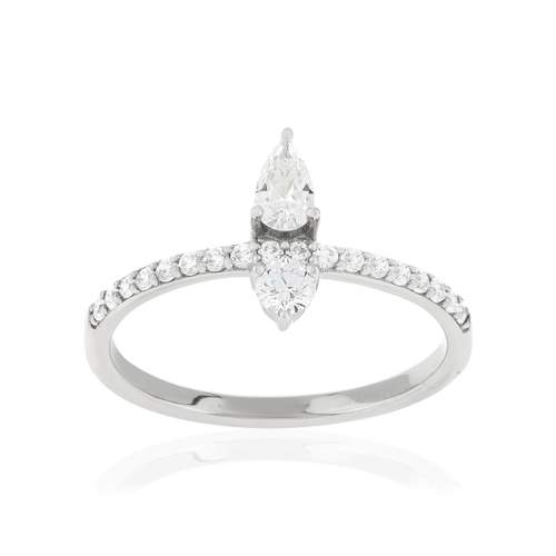 925 silver and zirconia ring