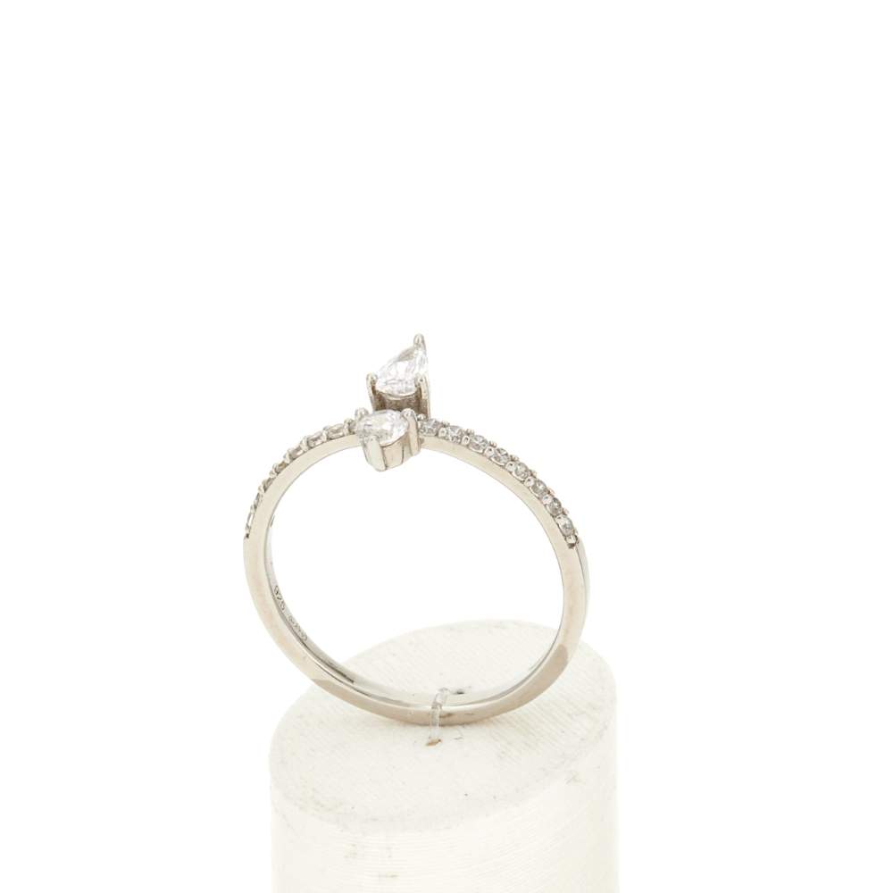 925 zilver en zirkonia ring - bekijk 2