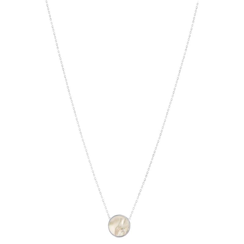 Collier argent 925 nacres étoile 45cm - vue 2