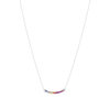 Collier argent 925 pierres synthétiques multicolores et zirconias 45cm - vue V2