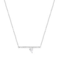 Collier argent 925 et zirconias 45cm