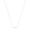 Collier argent 925 et zirconias 45cm - vue V2