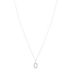 Collier argent 925 et zirconias 45cm - vue 2