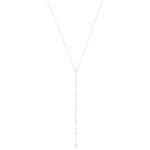 Collier argent 925 et zirconias 45cm - vue 1
