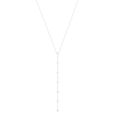 Collier argent 925 et zirconias 45cm - vue 1
