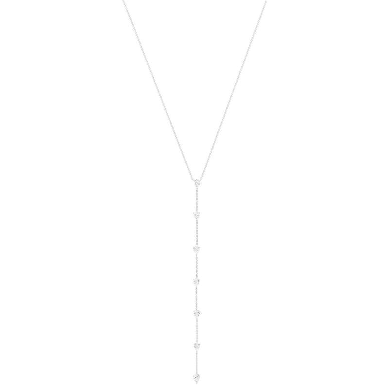 Collier argent 925 et zirconias 45cm - vue 1
