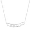 Collier argent 925 et zirconias 45cm - vue V1