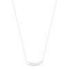 Collier argent 925 et zirconias 45cm - vue V2