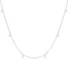 Collier argent 925 et zirconias 45cm - vue V1