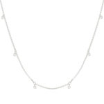 Collier argent 925 et zirconias 45cm - vue 1