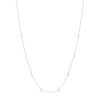 Collier argent 925 et zirconias 45cm - vue V2