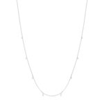 Collier argent 925 et zirconias 45cm - vue 2