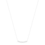 Collier argent 925 et zirconias 45cm - vue 2