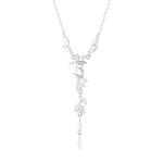 Collier argent 925 et zirconias 45cm - vue 1