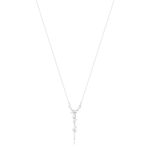 Collier argent 925 et zirconias 45cm - vue 2