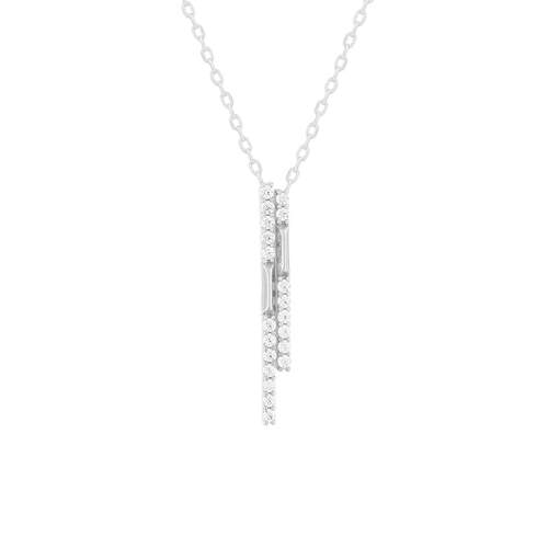 Necklace silver 925 and zirconias 45cm