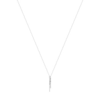 Collier argent 925 et zirconias 45cm