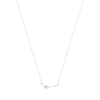 Collier argent 925 et zirconias 45cm
