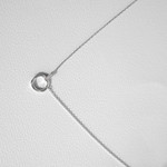 Collier argent 925 et zirconias 45cm - vue D1