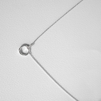 Collier argent 925 et zirconias 45cm