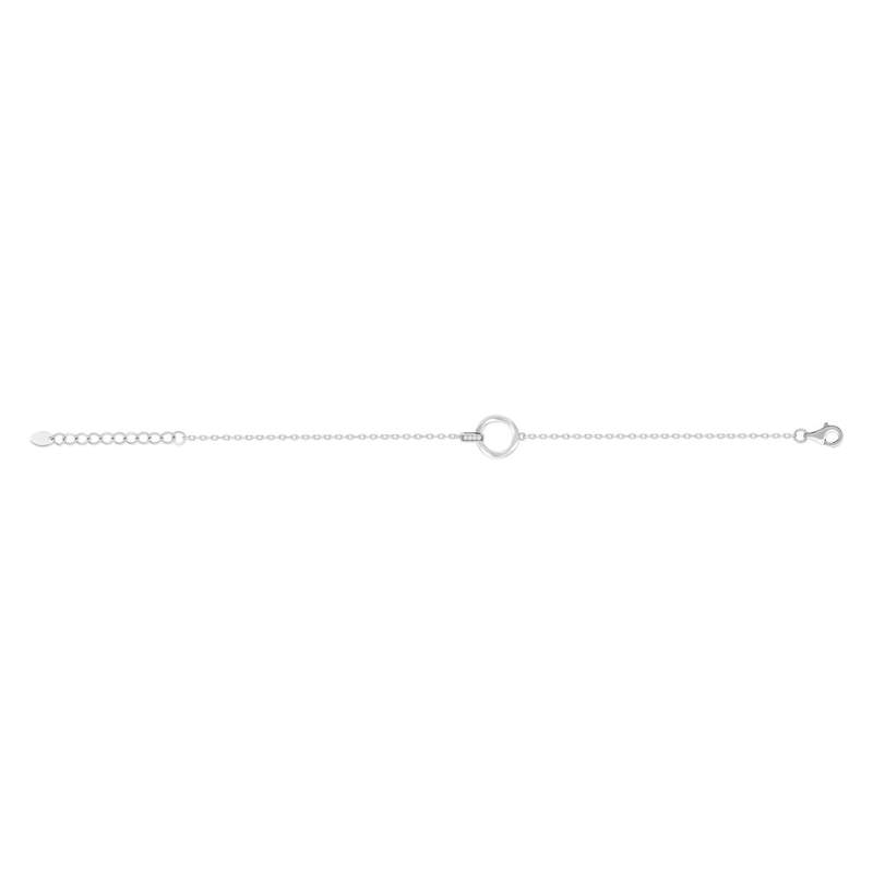 Bracelet argent 925 et zirconias 19cm - vue 2