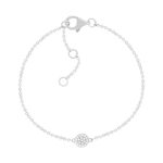Bracelet argent 925 et zirconias 19cm - vue 1