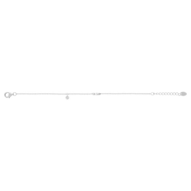 Bracelet argent 925 et zirconias 19cm - vue 2