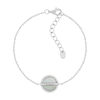 Bracelet argent 925 nacres et zirconias 19cm - vue V1