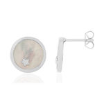 Boucles d'oreilles argent 925 nacres étoiles - vue 1