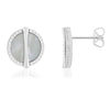 Boucles d'oreilles argent 925 nacres et ziconias - vue V1