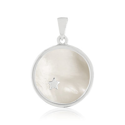 Pendentif argent 925 nacres étoile