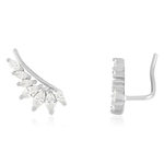 Boucles d'oreilles argent zirconias - vue 1