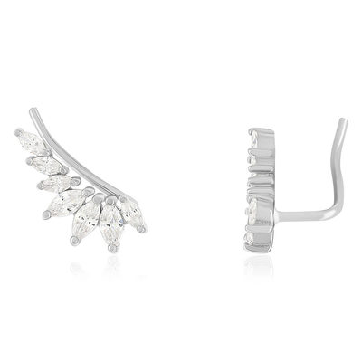 Boucles d'oreilles argent zirconias - vue 1