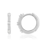 Créoles argent zirconias - vue 1