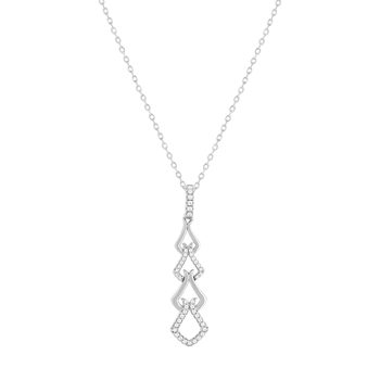 Collier argent 925 et zirconias 45cm
