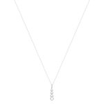 Collier argent 925 et zirconias 45cm - vue 2