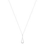 Collier argent 925 et zirconias 45cm - vue 2
