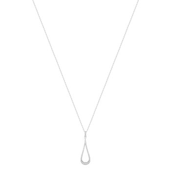 Collier argent 925 et zirconias 45cm