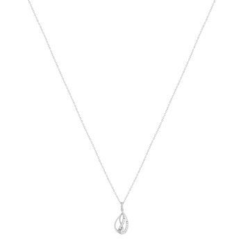 Collier argent 925 et zirconias 45cm