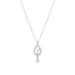 Collier argent 925 et zirconias 45cm - vue 1