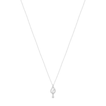 Collier argent 925 et zirconias 45cm
