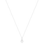 Collier argent 925 et zirconias 45cm - vue 2