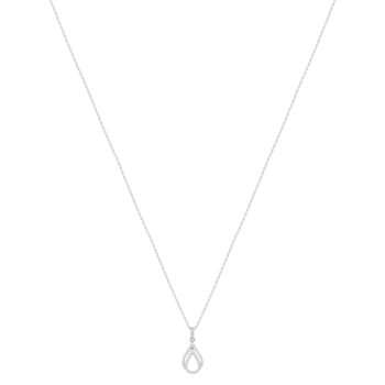 Collier argent 925 et zirconias 45cm